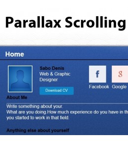 Modern Portfolio Parallax Scrolling