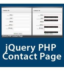 jQuery PHP Contact Page